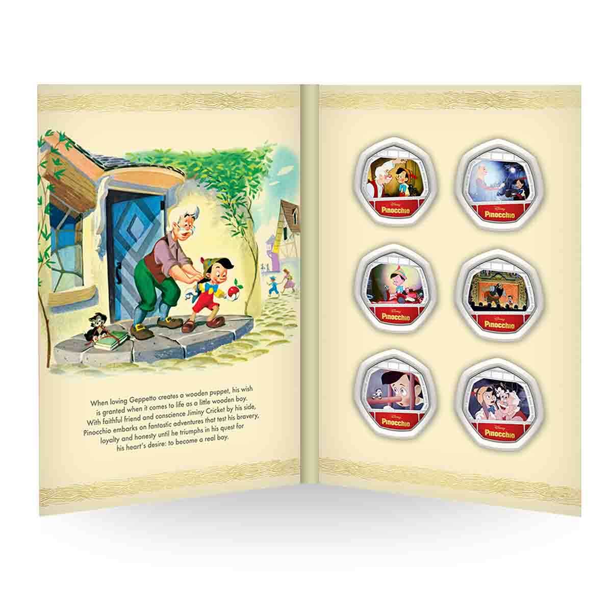 Disney Movie Moments Pinocchio Silver-plated Commemorative Pack - Image 9