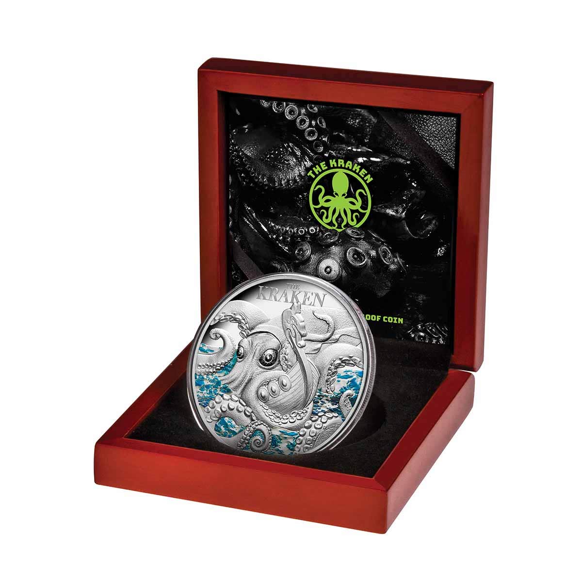 The Kraken 2023 $5 2oz Silver Proof Coin - Image 3