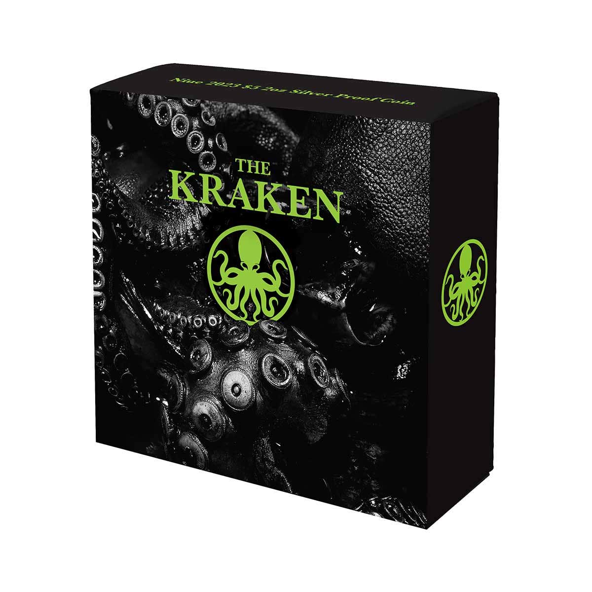 The Kraken 2023 $5 2oz Silver Proof Coin - Image 4
