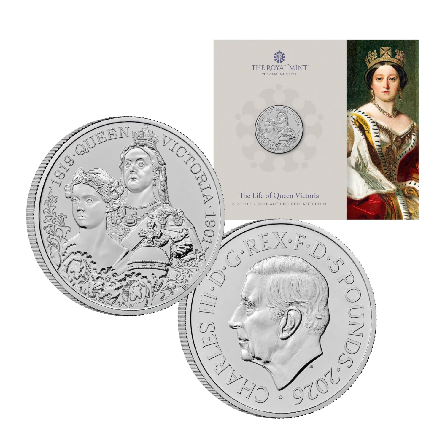 Great Britain Life of Queen Victoria 2026 £5 Brilliant Uncirculated Coin - Image 5