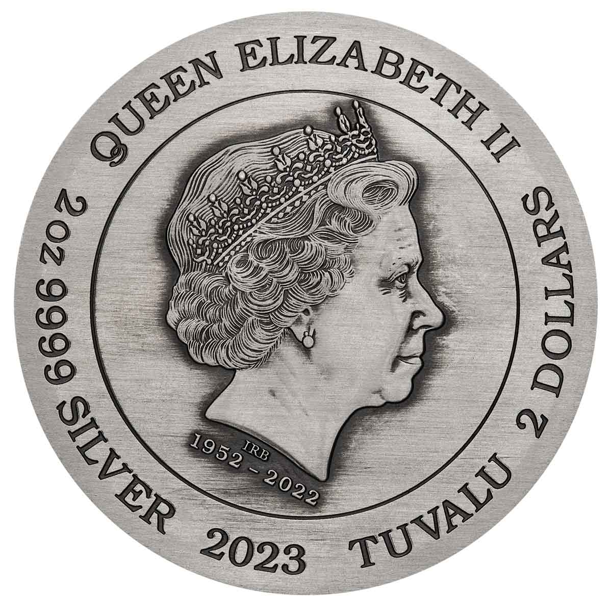The Phantom 2023 $2 2oz Silver Antique Coin - Image 2