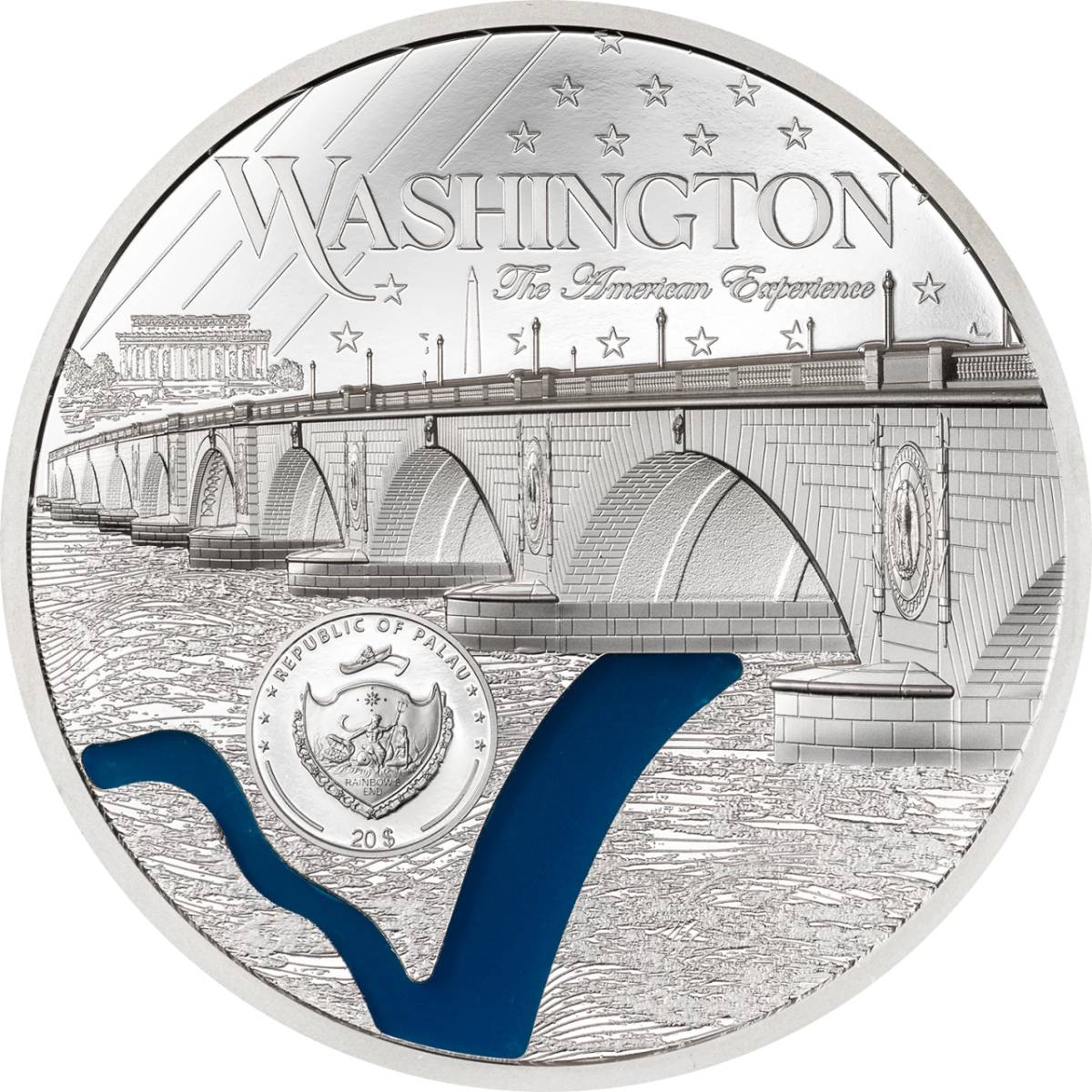 Tiffany Art Metropolis Washington 2025 $20 Ultra High Relief 3oz Silver Proof Coin - Image 2