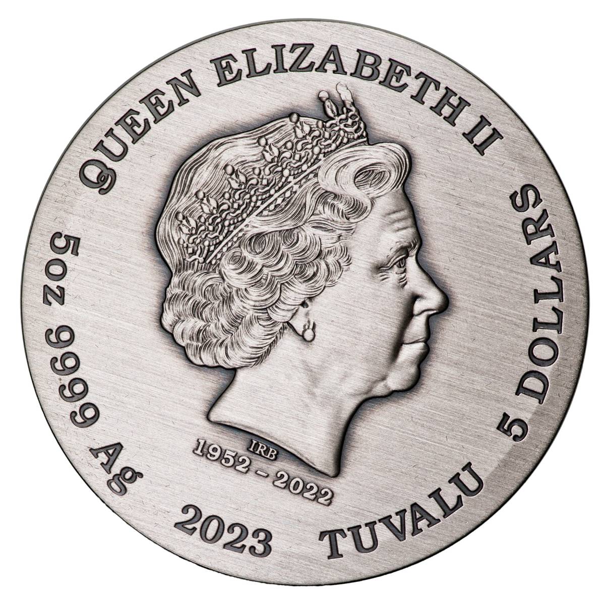 Twelve Lunar Animals 2023 5oz Silver Antique Coin - Image 2