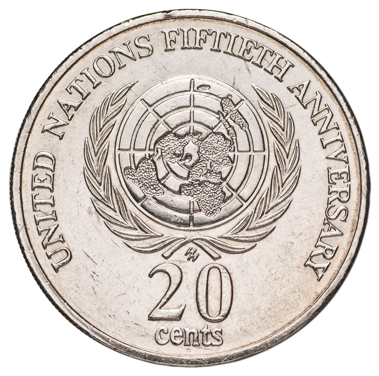 United Nations 1995 20c Uncirculated Coin