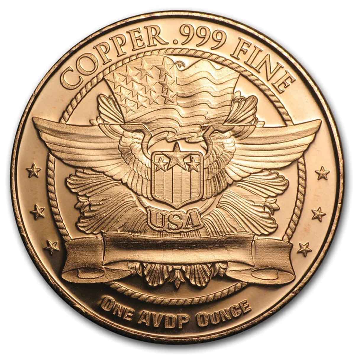 US Trade Dollar 1oz Copper Round - Image 2