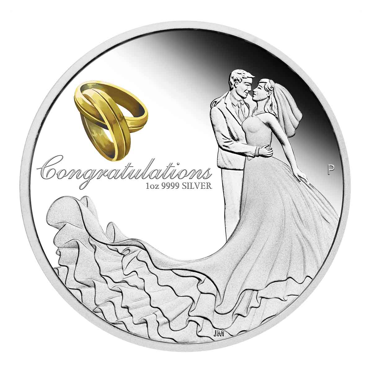 Wedding 2023 $1 1oz Silver Proof Coin - Image 3