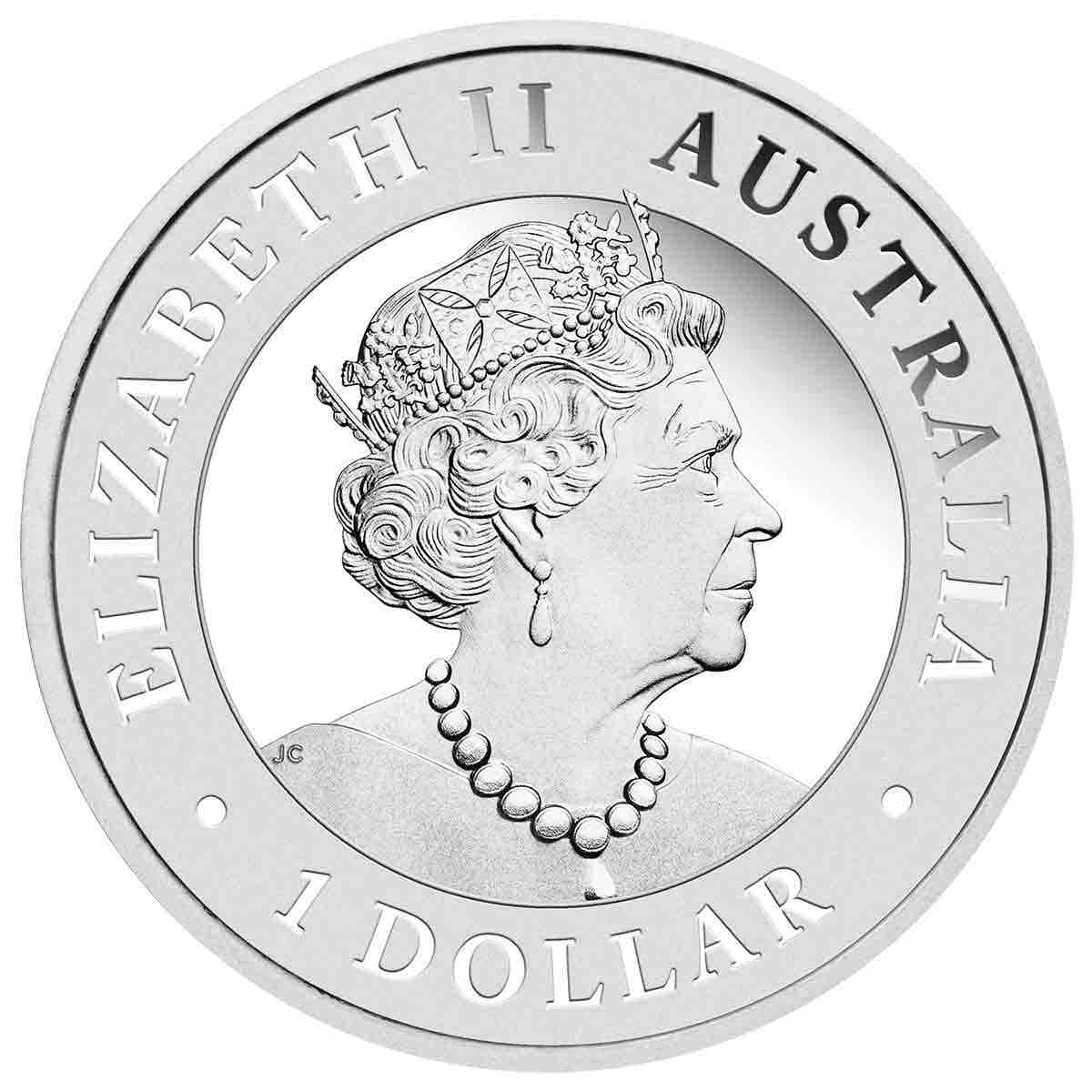 Wedge-Tailed Eagle 2022 $1 1oz Silver Ultra High Relief Proof Coin - Image 2