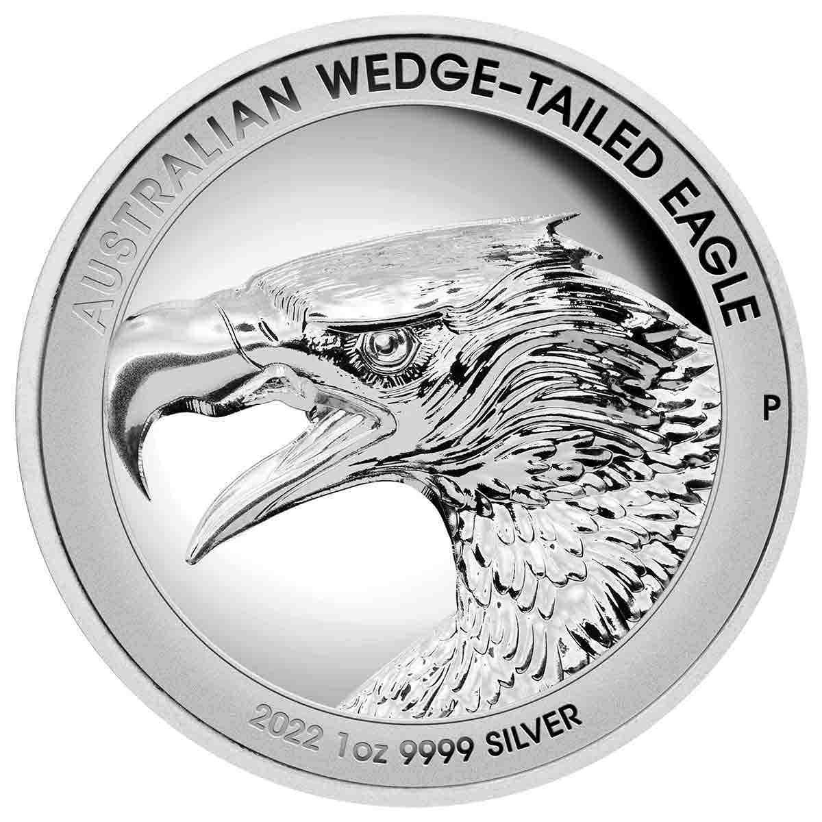 Wedge-Tailed Eagle 2022 $1 1oz Silver Ultra High Relief Proof Coin - Image 3