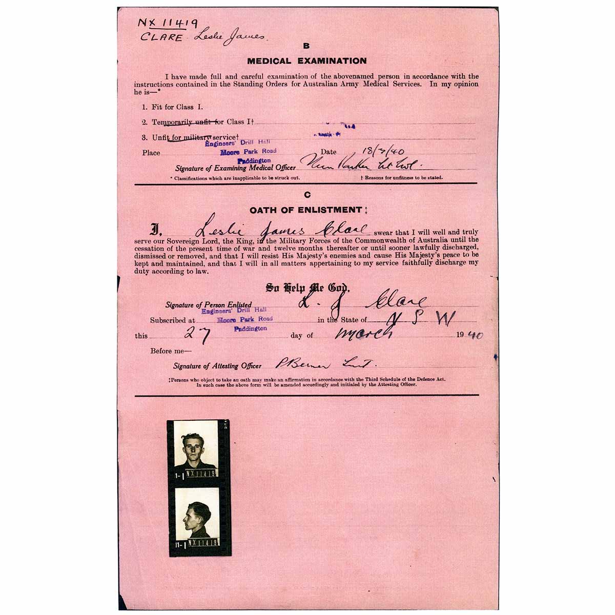 Second World War Medal Group of Seven (POW Private LJ Clare, 2/12 Australian Infantry Battalion) - Image 10