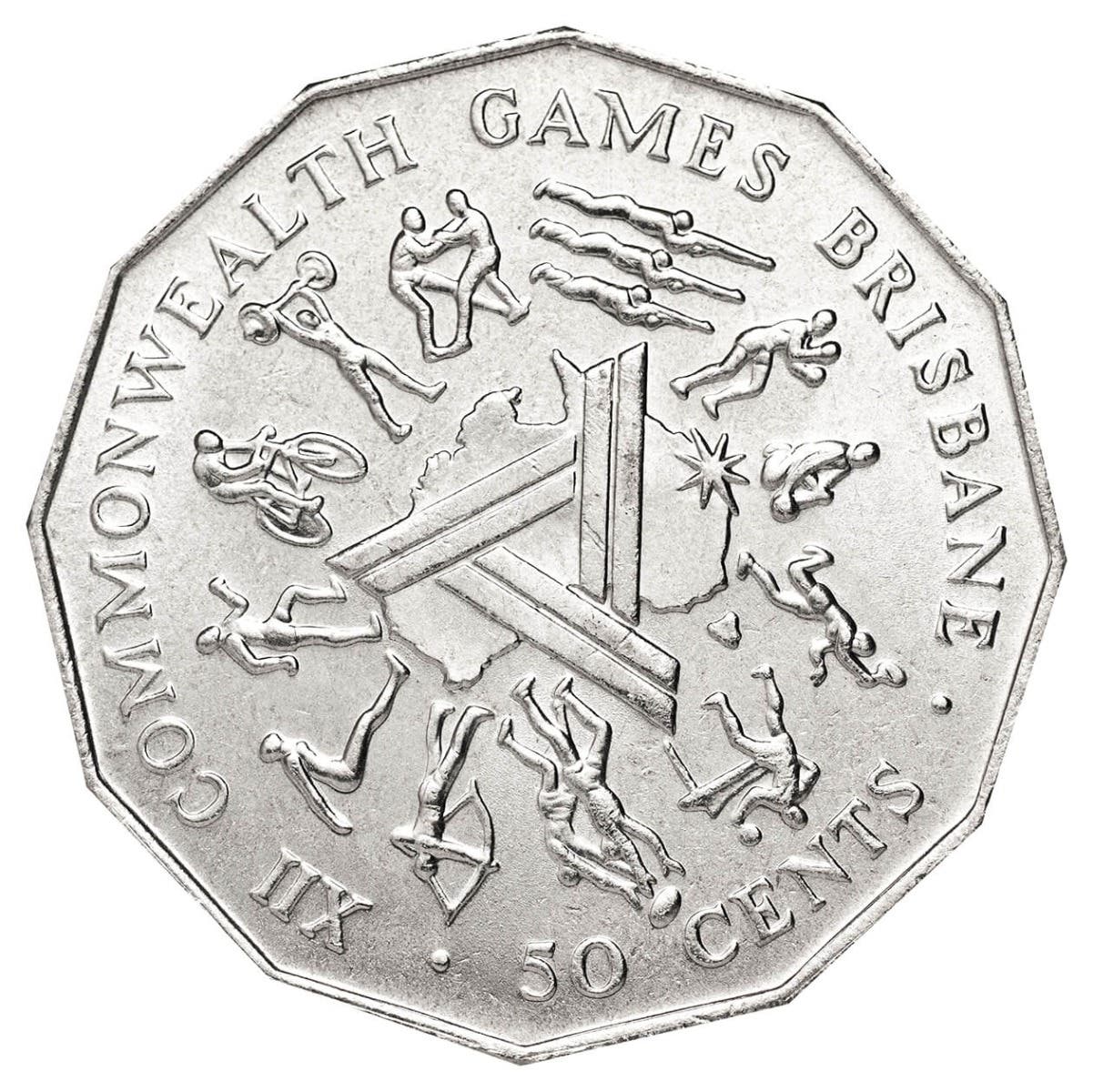 XII Commonwealth Games Brisbane 1982 50c Cu-Ni Coin Pack - Image 3